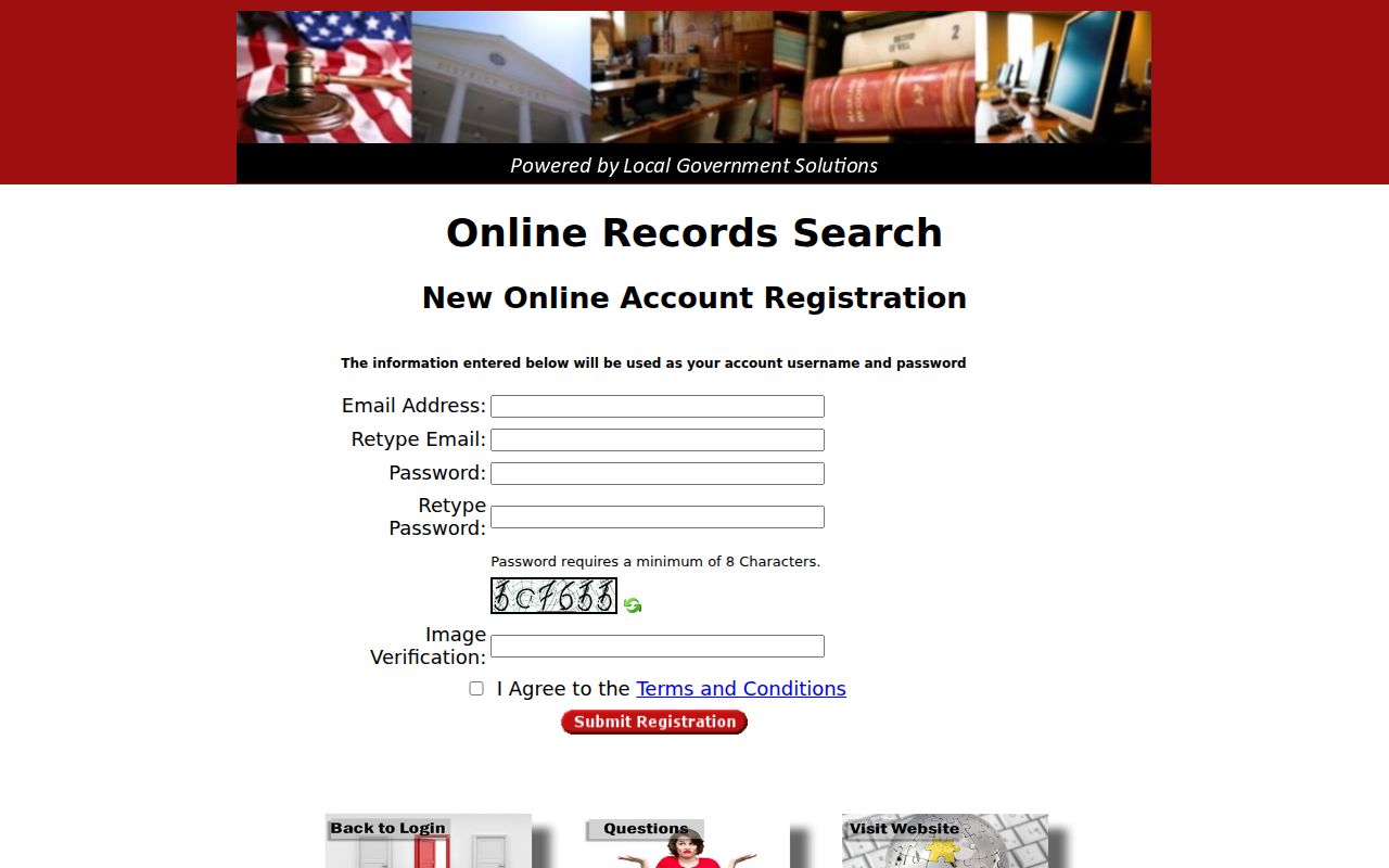 Gaines County case search registration
